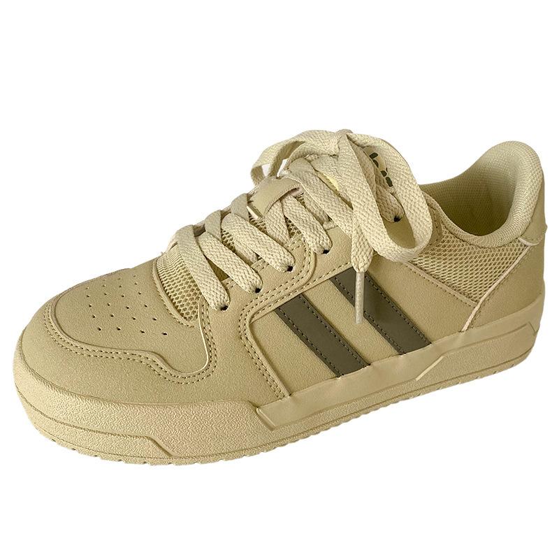 B-9370 латексная стелька/туфли для барной доски в гонконгском стиле женские ins tide 2024 новые осенние кожаные туфли на плоской подошве для скейтборда