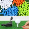 50 Pcs Plastic Golf Tees for Irons Hybrids Par Threes Low Profile Woods And The Driving Range Short Golfing Tees for Lower Friction And Longer