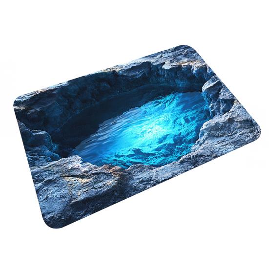 Коврик для пола 3D Коврик для пола с сильным водопоглощением с визуальным эффектом Нескользящий Быстросохнущий Ванная комната