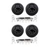 4 PCS Marine Boat Round Deck Lock with Key  Pull  Latches Lift Ring Handle for RV Deck Hatches Door Replacement