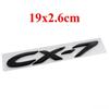 Подходит для Mazda CX7 CX-7 Автомобиль 19 см Передняя эмблема 14 см Задняя эмблема на багажник Наклейка Пластиковая Наклейка на руль Автомобильные аксессуары
