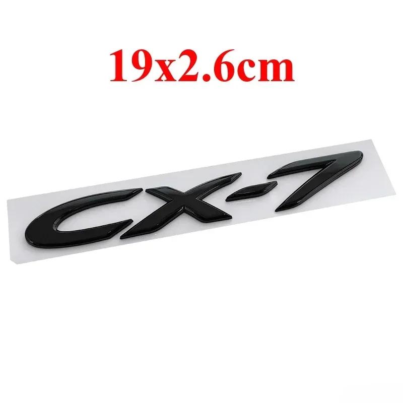 Подходит для Mazda CX7 CX-7 Автомобиль 19 см Передняя эмблема 14 см Задняя эмблема на багажник Наклейка Пластиковая Наклейка на руль Автомобильные аксессуары