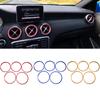 5Pcs/set Air Conditioner Vent Outlet Ring Trim Decor for Mercedes Benz A B GLA CLA Class W176 W246 C117 X156