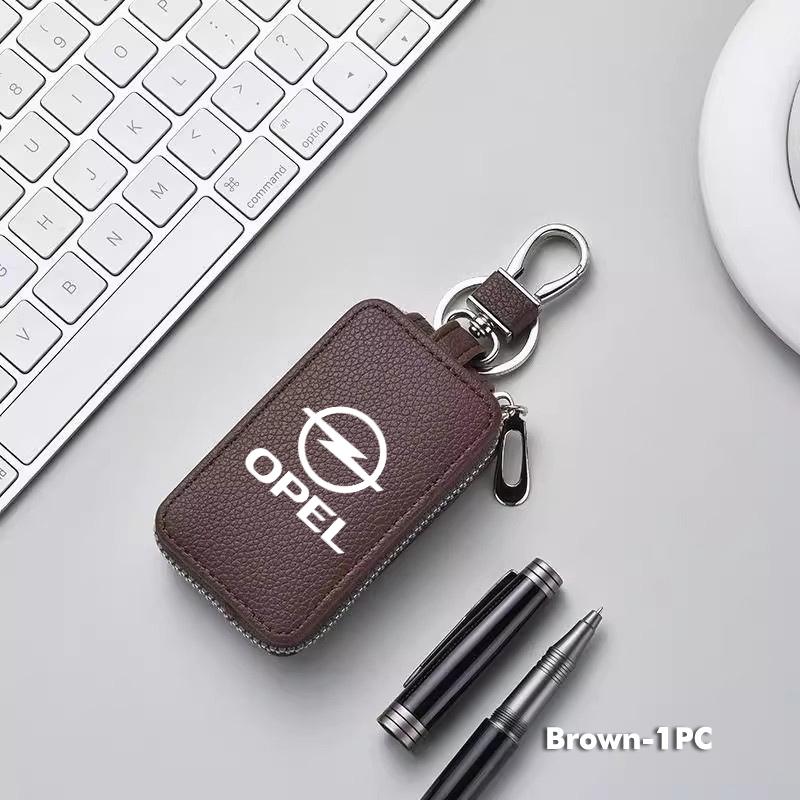 BBGV3 Car Key Bag Keychain Wallet Case Zipper Purse Keyring Holder For Opel Astra G H J K F Corsa D Zafira B Insignia Mokka Regal