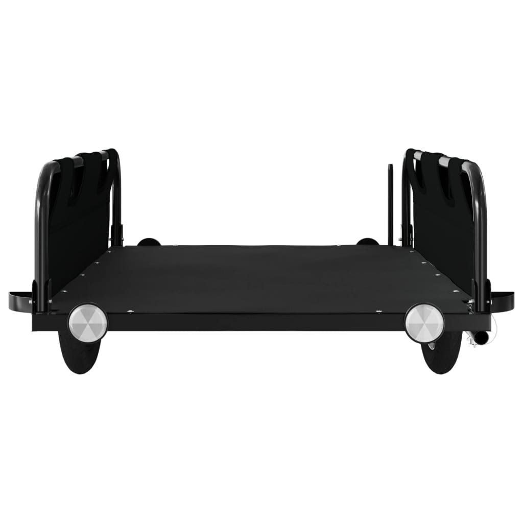 Bicycle Trailer Black Oxford Fabric and Iron
