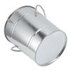 Ice Bucket Round with Ice Shovel Galvanized Sheet Plastic Beer Chiller Bin for Bar Home