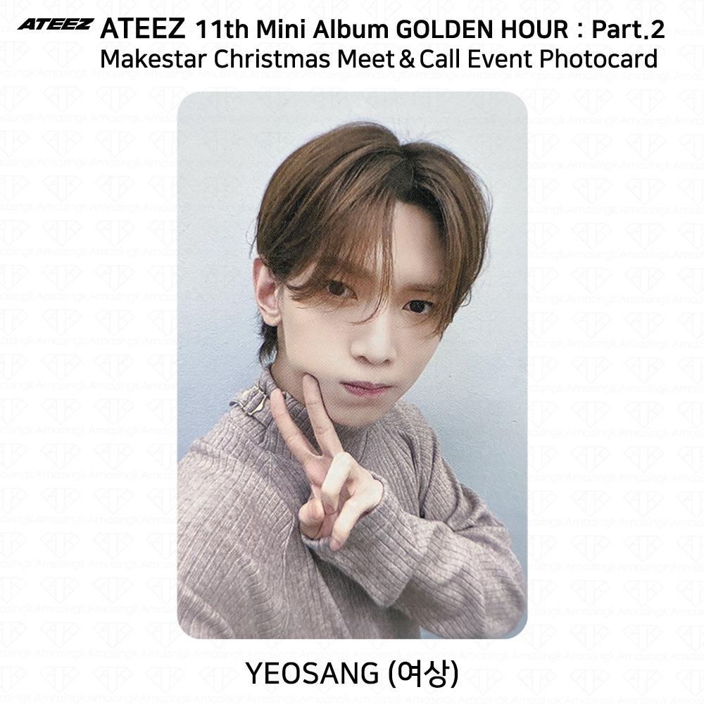 ATEEZ Golden Hour Часть 2 Makestar Christmas Meet&Call Event Фотокарточка Наклейка