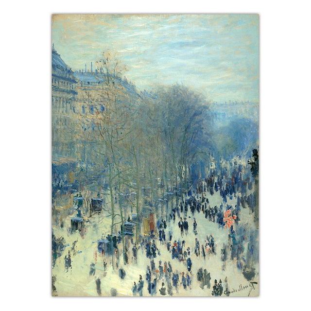 Французская классическая картина маслом Клода Моне, украшение для дома, печать на холсте, настенные панно, постер, печать на холсте, картины