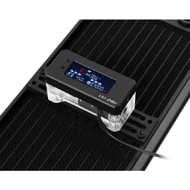 Freezemod LCD Alarm for PC Water Cooling System High Temperature Monitoring Flow Speed Liquid Stop Running Monitor LSJ-ZNBJ