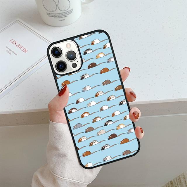 Чехол для телефона Мышь Крыса Для iPhone 17 Air 14 15 16 13 12 Чехол Для Apple iPhone 17 Air 14 15 16 Pro Max 6S Plus Coque
