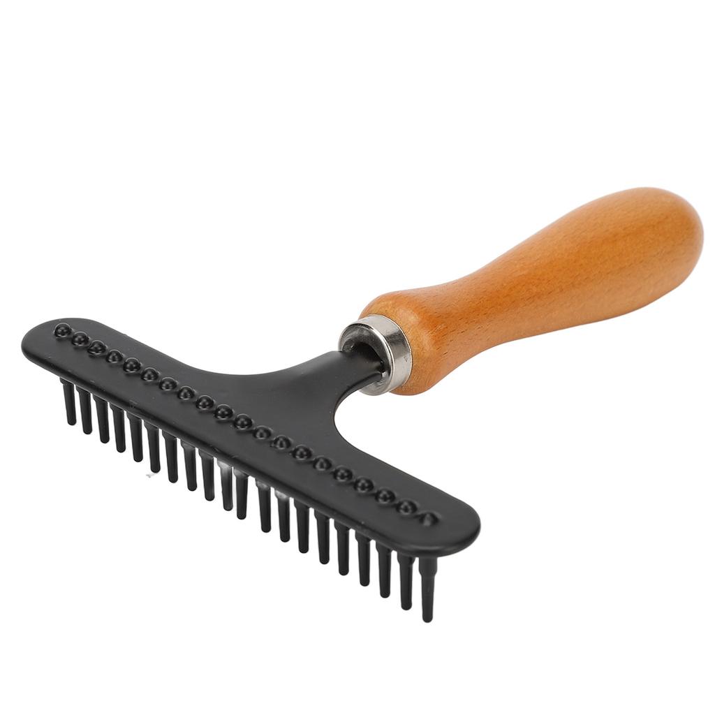 Carpet Restoration Rake, Handheld Carpet Rake Shag Rug Rake Stainless Steel Hair Groomer Rug Rake for Home and Beauty Salon, Making Carpets Fluffier A