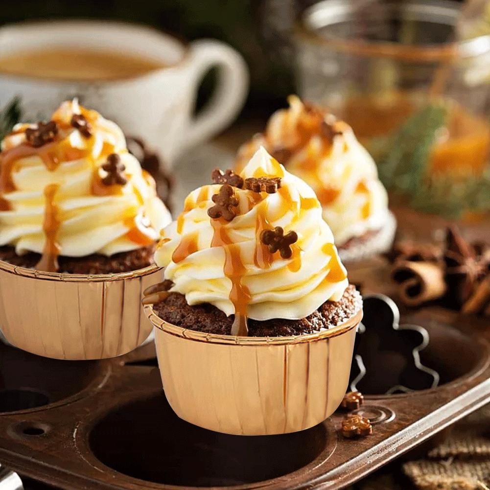 EY# 50 шт. формочки для кексов одноразовые переносные формочки с 50 шт. крышками для выпечки