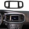 Interior GPS Navigation Panel Cover Trim For Dodge Charger 2015+ Carbon Fiber