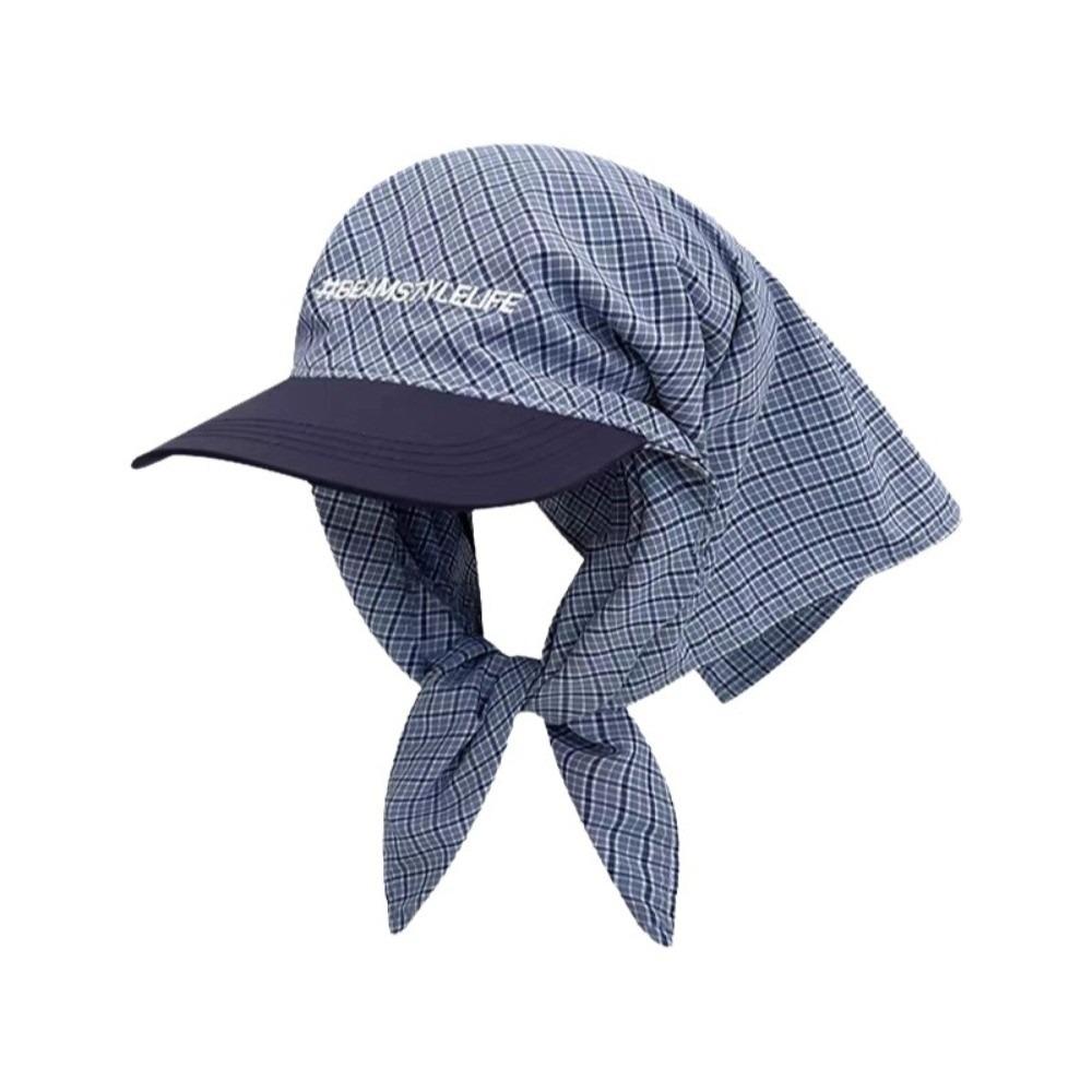 Korean Style Scarf Baseball Cap Y2k Strappy Bandana Hat Casual Letter Headscarf Hat Men