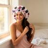Ice Silk Satin Sleep Cap Elastic Band Hair Care Wrap Fashion Long Tube Bonnet  For Hair Care