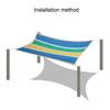 Sun Shade Canopy Waterproof Breathable Anti-aging Easy Installation Swimming Pool Garden UV Block Canopy Sun Protection Awning