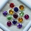 Natural Mixed Color Sapphire Loose Gemstone 16 pcs 4x4 mm Round Lot September Birthday Birthstone