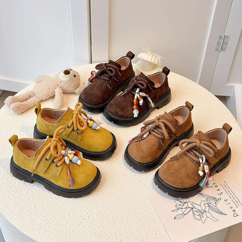 Весна/Осень 2026 Детские ретро кожаные сандалии Birkenstock - Корейский стиль, Универсальные, Мягкая подошва, Легкие