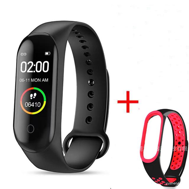 Водонепроницаемый M4 Смарт-часы Браслет Монитор артериального давления и сердечного ритма Смарт-браслет Фитнес-трекер Браслет для Android IOS