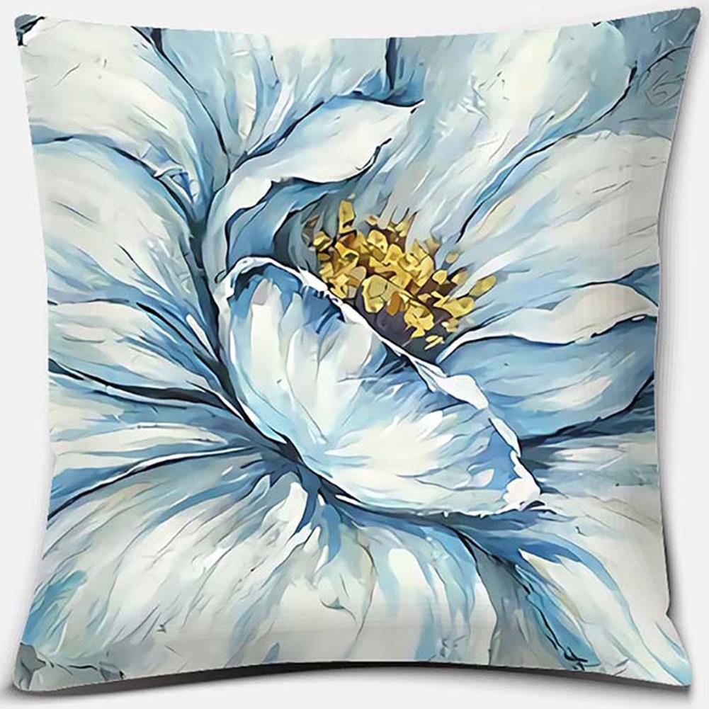 Наволочка с принтом цветов и птиц, квадратная наволочка, украшение для дома и офиса, наволочка, чехол для подушки