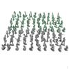 200 Pieces 2cm Plastic Soldier Figures Male Accessories Playset