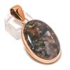 Watermelon Tourmaline Gemstone Copper Jewelry Pendant 2.09"