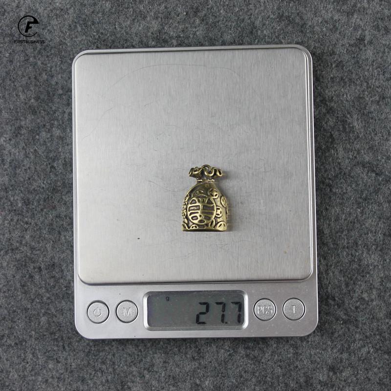 Vintage Copper Lucky Dollars Money Bag Figurines Ornaments Desk Decorations Handmade Brass Car Key Ring Pendant Home Decor Craft