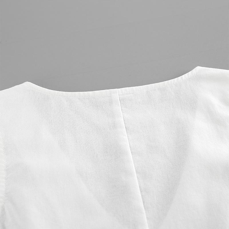 White Two Piece Sets Outfits Women Cotton V-Neck Sleeveless Tank Tops Female Elegant High Waist Shorts Set 2025 Summer Suits