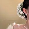 Бохо Заколка для волос Свадебная Гипсофила Искусственный Цветок U-образная Шпилька Для Фестивалей Вечеринок Особых Случаев Винтажный Свадебный Аксессуар
