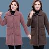 Женская шерстяная куртка с длинными рукавами, однотонная, свободная, для комфортной повседневной носки, пальто, повседневная одежда на осень-зиму, повседневная одежда в уличном стиле