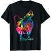 Chicken Tie Dye Hippie Poultry Farmer Farm Vintage Gift T-Shirt