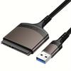 Кабель-адаптер SATA на USB, Адаптер USB 3.0 на SATA III для 2,5-дюймовых SSD/HDD, Передача данных, Подключение SATA к USB A/USB C, Чтение жестких дисков