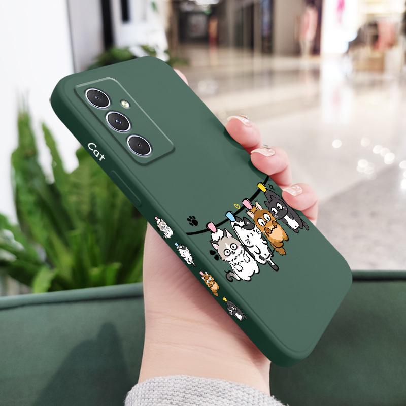 Чехол-воздушный кот для Samsung Galaxy A56 A36 A26 A17 A16 A07 A06 A54 A34 A24 A14 A73 A53 A33 A23 A13 A72 A52 A32 A22 A12 A71 A51 5G