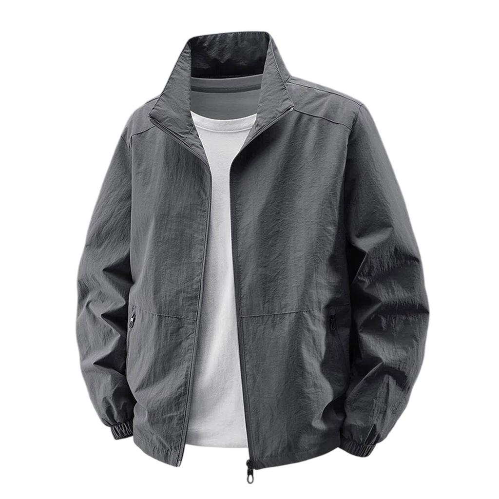 Куртка на молнии, Повседневная куртка с длинными рукавами и капюшоном на молнии