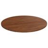342971 vidaXL Round Table Top Dark Brown Ø90x1.5cm Solid Treated Oak