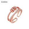 Классическое кольцо Lindon из медного сплава с цирконием, женские ювелирные изделия, свадебный подарок для вечеринки