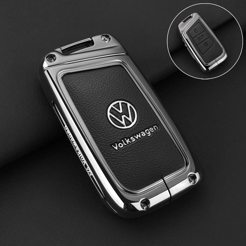 New 2026 Emblems 2026 Hot Styling Mouldings For VW Volkswagen Jetta MK5 Golf Alloy Leather Car Smart Remote Key Case Fob Cover Protector EK1