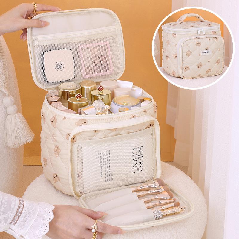 Multifunctional magic cosmetic bag partition storage cosmetic storage bag travel portable toilet bag