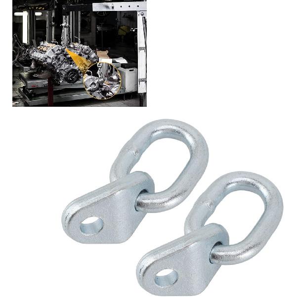 5500 lb Engine Lift Bracket Set, Stainless Steel Engine Support Bar, Large Load Capacity, Bolt On for Engine Modification, Convenient with Load