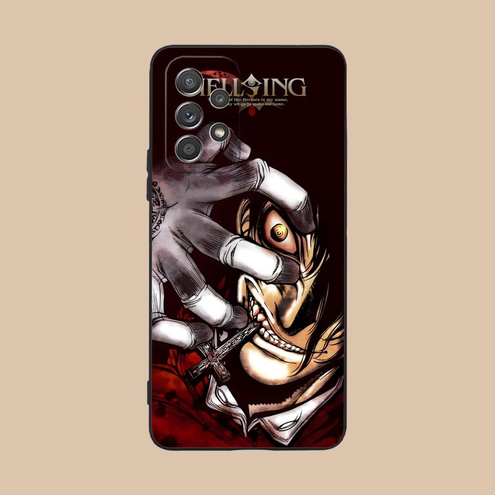 Чехол для мобильного телефона Alucard Hellsing для Samsung Galaxy M55 54 42 35 34 33 32 23 22 15 14 13 12 F55 5G Цветная печать Мобильные телефоны