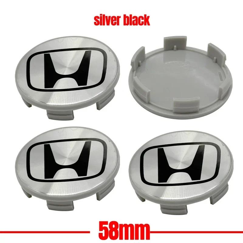 TR3-4pcs/set Car Styling Wheel Center Cap Hub Covers Badge Accessories For Honda Civic Fit Jazz Accord Pilot CRV Passport City XRV