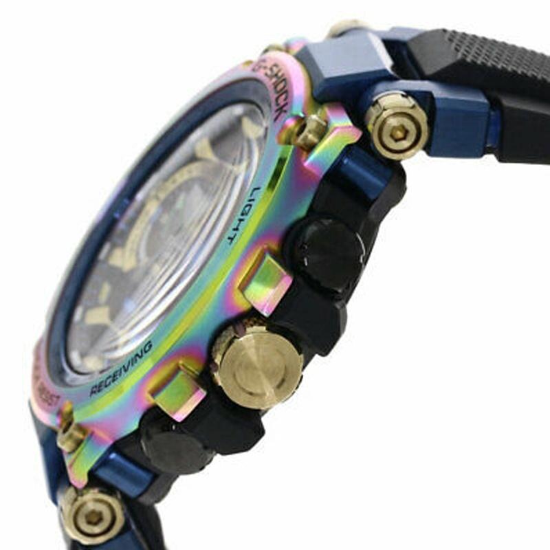 Casio Серия MT-G G-SHOCK Серия MTG Защитная конструкция Лазерный крутой многофункциональный Солнечный кварцевый механизм Ремешок из смолы Японский и MTG-B1000RB-2APR