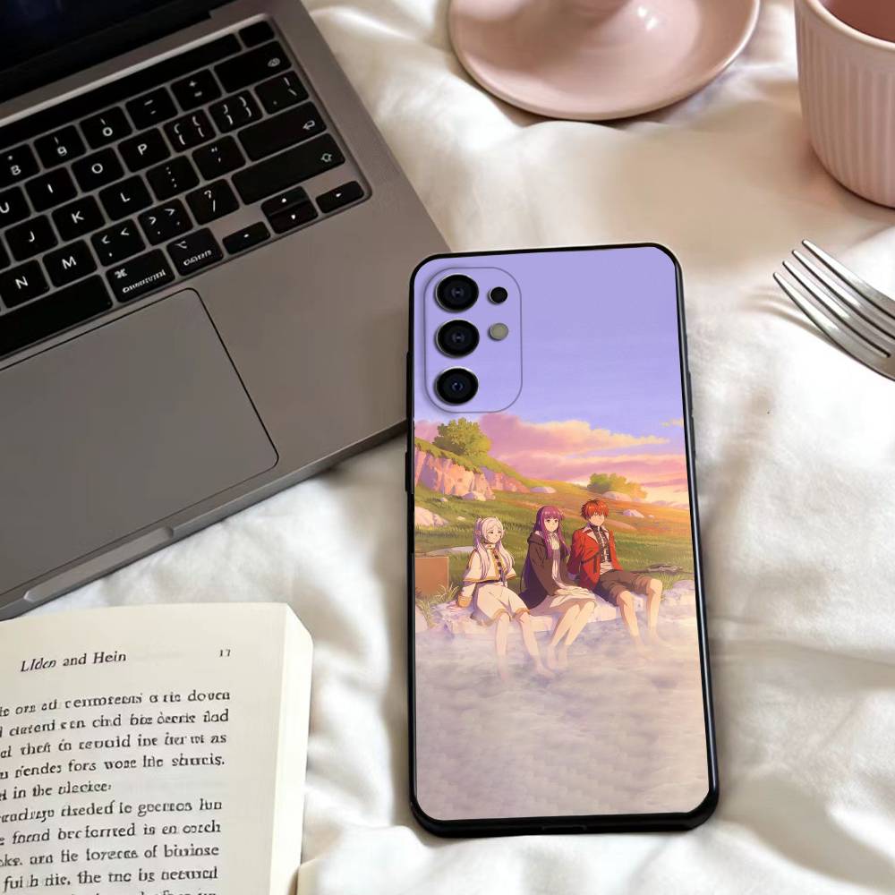 F-Frieren B-Beyond Journey's End Phone Case For Samsung S25,24,23,22,30,21,10,9,Ultra,Plus,Lite,FE,4,5 G Soft Black Case