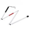 NYANDELMO ND-0131-R11 Складная телескопическая белая трость, длинная, трость для безопасности слабовидящих, алюминиевая белая трость