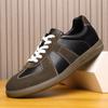 Мужские кроссовки 2025 Мода Натуральная кожа Мягкие Тренировочные туфли для морали Повседневные Весенние Туфли на плоской подошве Мужские Горячая Распродажа
