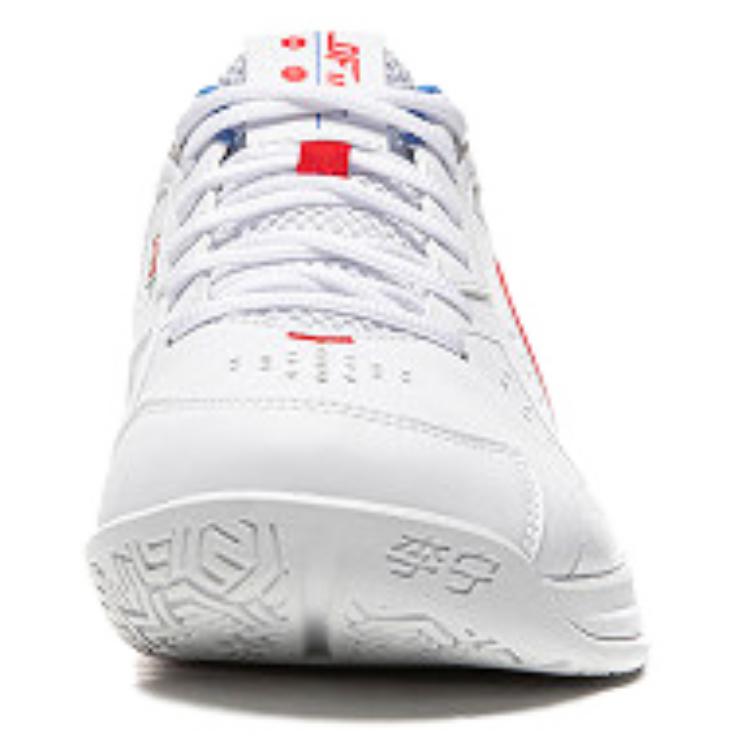 Li Ning Амортизирующие Устойчивые к истиранию Упругие Низкие Бадминтонные Кроссовки Унисекс Стандартные Белые AYTW001-1