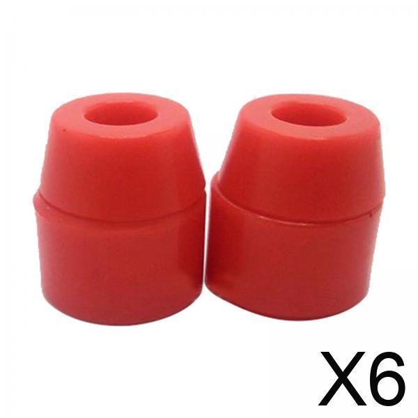 6xSkateboard Longboard Replacement Bushings Plate Many Colors Durometers Red 95A