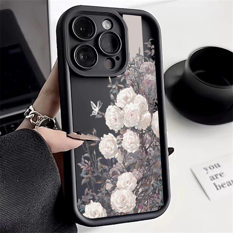 Для Xiaomi Redmi Note 14 13 12 Pro Plus 5G 13 12 12S 11S 10S 11 10 14C 13C 12C Синий Розовый Цветок Винтажный Узор Чехол для Телефона