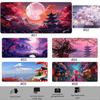 HD Большие Игровые Коврики для Мыши Сценарий с Сакурой Луна Коврик для Мыши Большие Настольные Коврики Нескользящий Резиновый Коврик для Мыши XXL Большие Настольные Коврики для Клавиатуры