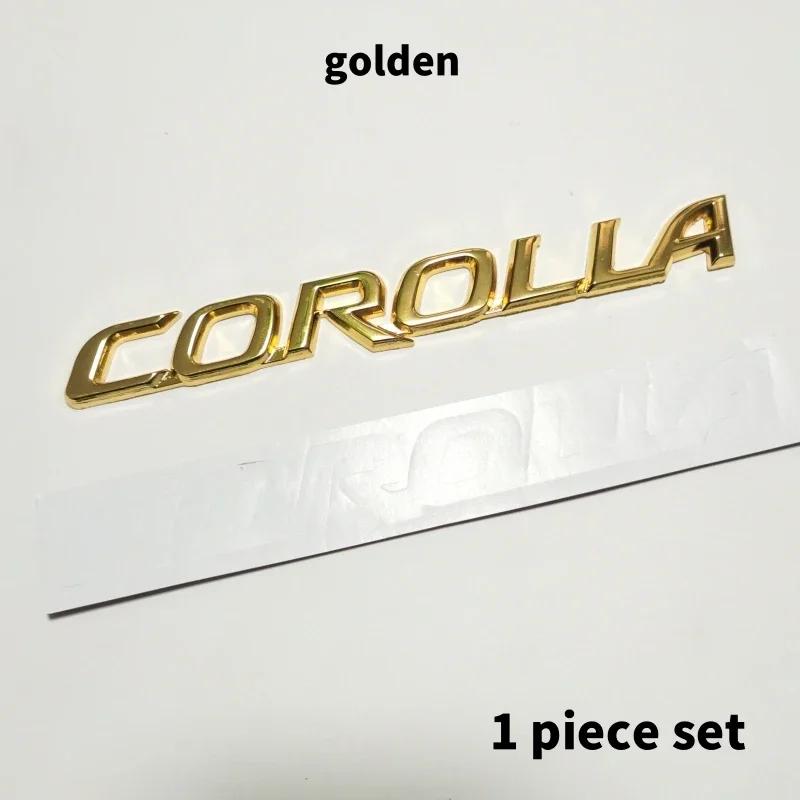 FAJC5 3D Metal Toyota Corolla Emblem Badge For Toyota Corolla Cross Rear Trunk logo Car Stickers Accessory